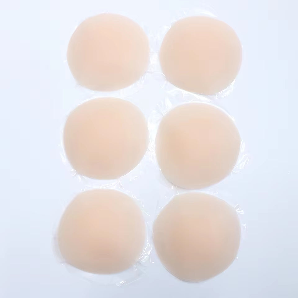 Nipple Cover Stickers Adhesive Tape Reusable Silicone Nip Pasties Full Coverage Sticky Breast Tape for Dress Bikini