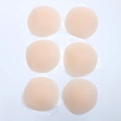 Nipple Cover Stickers Adhesive Tape Reusable Silicone Nip Pasties Full Coverage Sticky Breast Tape for Dress Bikini