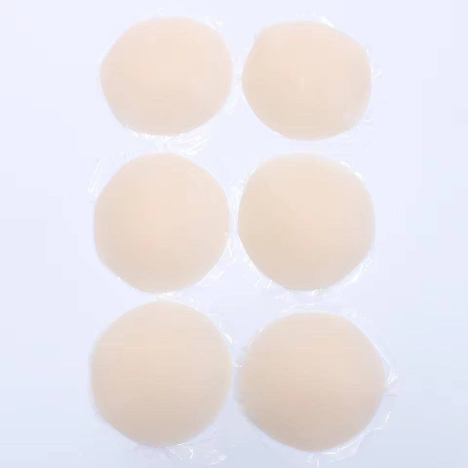 Nipple Cover Stickers Adhesive Tape Reusable Silicone Nip Pasties Full Coverage Sticky Breast Tape for Dress Bikini