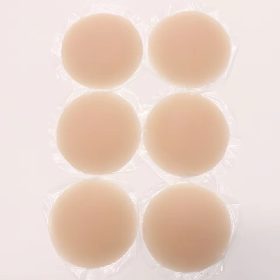 Nipple Cover Stickers Adhesive Tape Reusable Silicone Nip Pasties Full Coverage Sticky Breast Tape for Dress Bikini