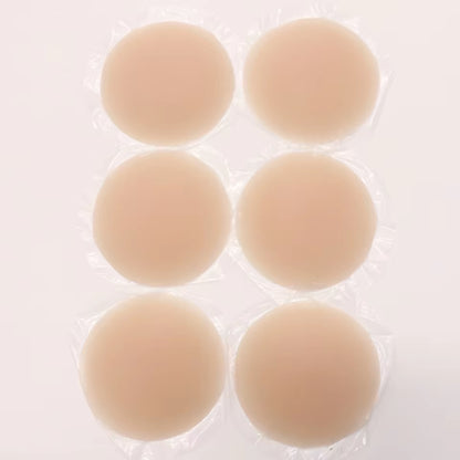 Nipple Cover Stickers Adhesive Tape Reusable Silicone Nip Pasties Full Coverage Sticky Breast Tape for Dress Bikini
