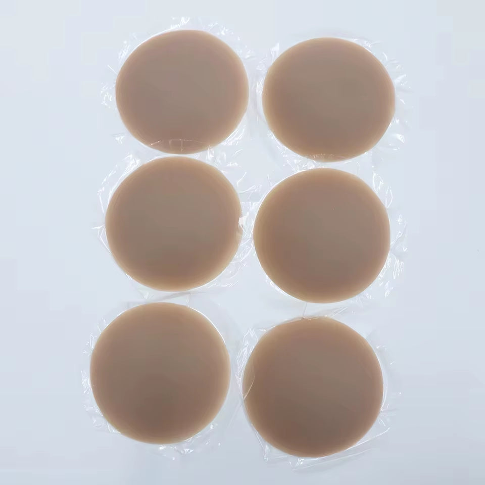 Nipple Cover Stickers Adhesive Tape Reusable Silicone Nip Pasties Full Coverage Sticky Breast Tape for Dress Bikini
