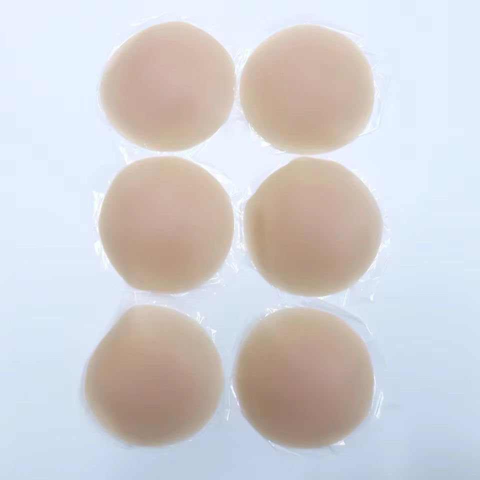 Nipple Cover Stickers Adhesive Tape Reusable Silicone Nip Pasties Full Coverage Sticky Breast Tape for Dress Bikini