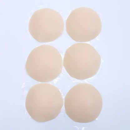 Nipple Cover Stickers Adhesive Tape Reusable Silicone Nip Pasties Full Coverage Sticky Breast Tape for Dress Bikini