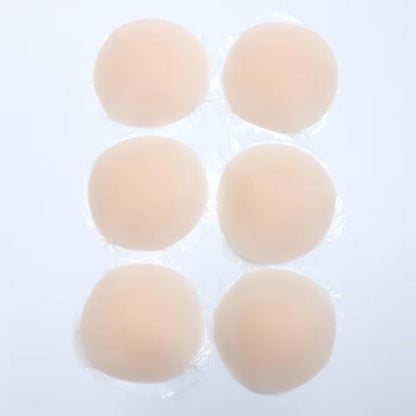 Nipple Cover Stickers Adhesive Tape Reusable Silicone Nip Pasties Full Coverage Sticky Breast Tape for Dress Bikini