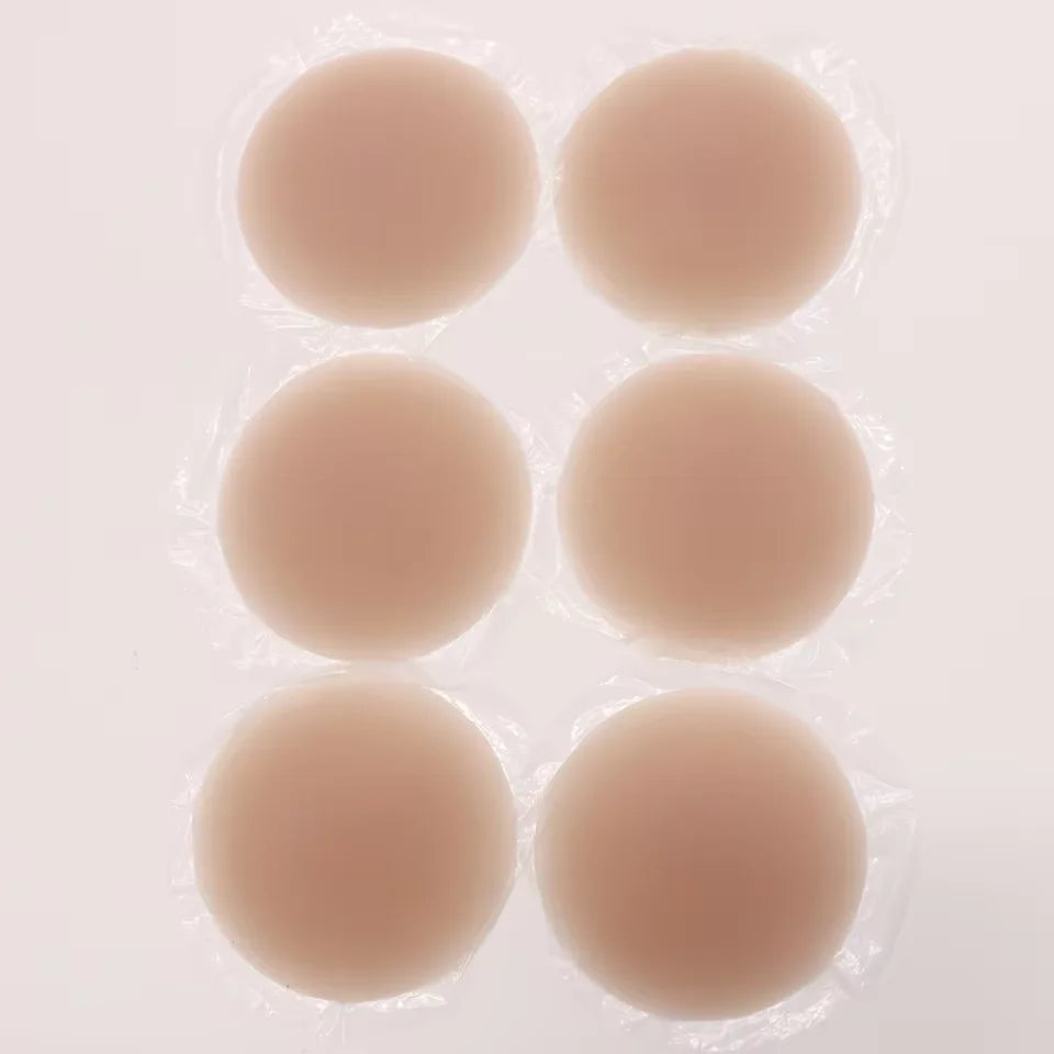 Nipple Cover Stickers Adhesive Tape Reusable Silicone Nip Pasties Full Coverage Sticky Breast Tape for Dress Bikini