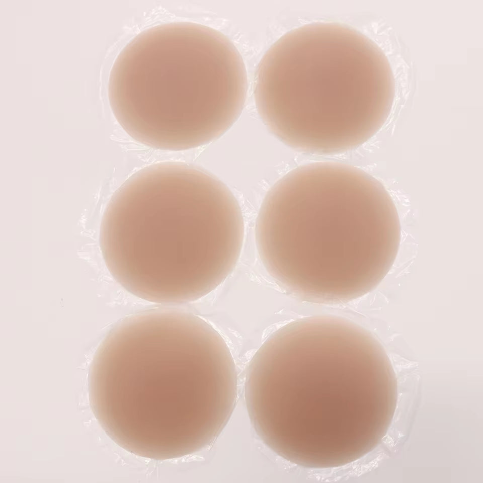 Nipple Cover Stickers Adhesive Tape Reusable Silicone Nip Pasties Full Coverage Sticky Breast Tape for Dress Bikini